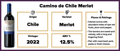 $6.99 Camino de Chile Merlot 2022