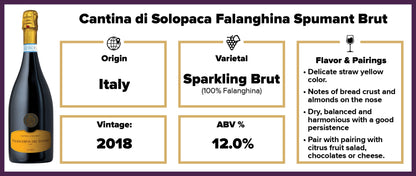 Cantina di Solopaca Falanghina Spumante DOP "Selezione Oro" 2018