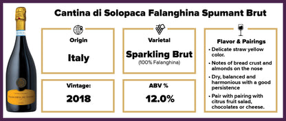 Cantina di Solopaca Falanghina Spumante DOP "Selezione Oro" 2018 BP