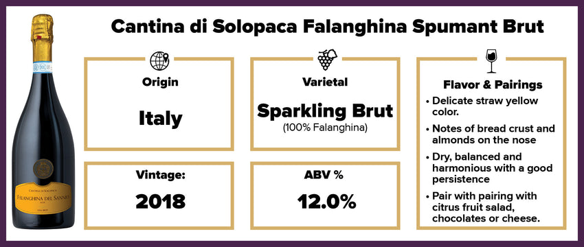 Cantina di Solopaca Falanghina Spumante DOP Selezione Oro 2018 BP