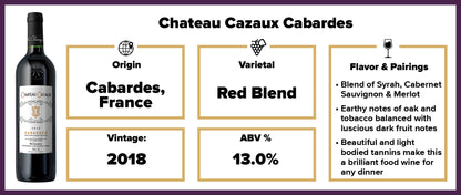 Chateau Cazaux Cabardes 2020