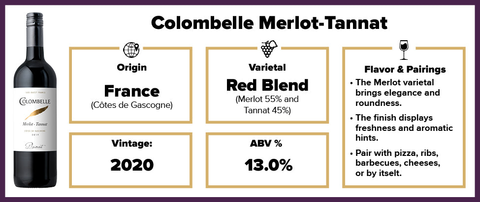 Colombelle Merlot-Tannat 2020