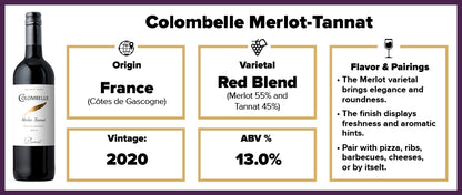 Colombelle Merlot-Tannat 2020