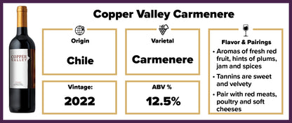 Copper Valley Carmenere 2022