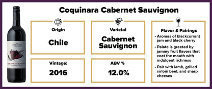 Coquinara Cabernet Sauvignon 2016