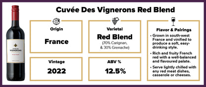 Cuvee De Vignerons Red Blend 2022