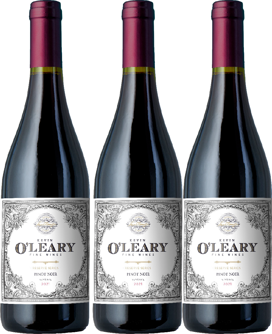 Kevin O’Leary Reserve Holiday 3 Bottle Wine Set Pinot Noir