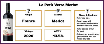 Le Petit Verre Merlot 2020 - 1L