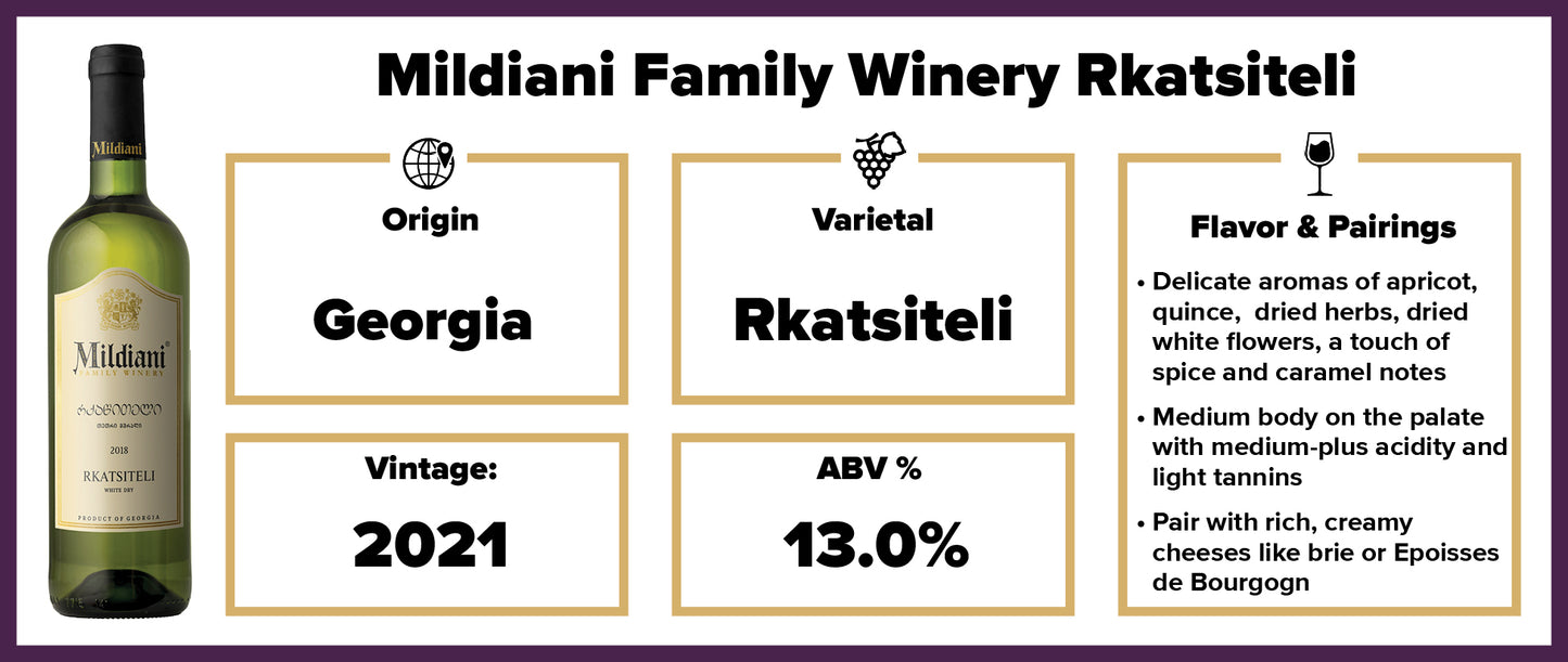 Mildiani Family Winery Rkatsiteli 2021