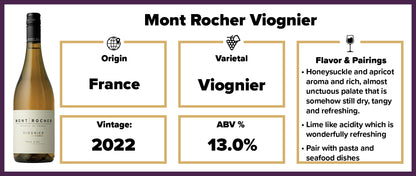 Mont Rocher Viognier 2022 Pays d'Oc