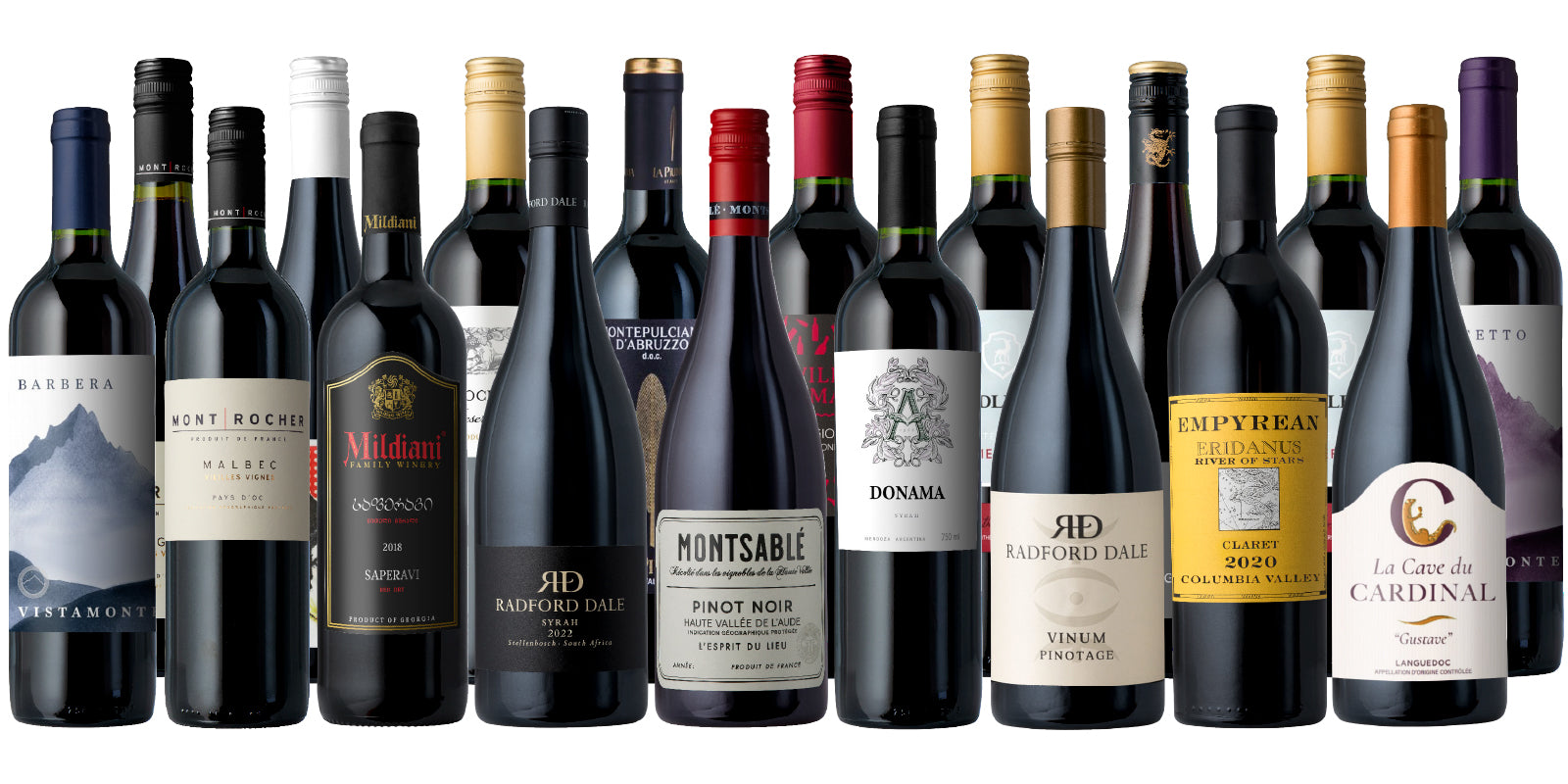 SPLURGE & SAVE: Red Wine Day Top Shelf 15-Pack + 3 BONUS Bottles