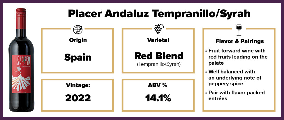 Placer Andaluz Tempranillo/Syrah 2022