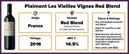 Plaimont Les Vieilles Vignes Red Blend 2016