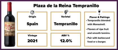 Plaza de la Reina Tempranillo 2021