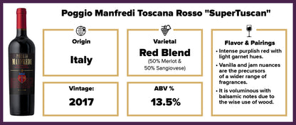 Poggio Manfredi - "SuperTuscan" Toscana IGT 2017