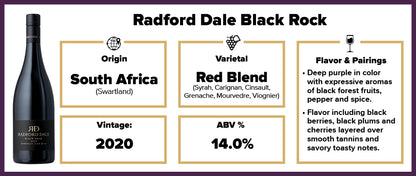 Radford Dale Black Rock Red Swartland 2020