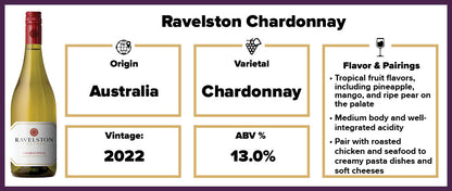 $5.99 Ravelston Chardonnay 2022