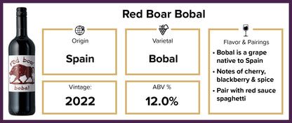 Red Boar Bobal 2022