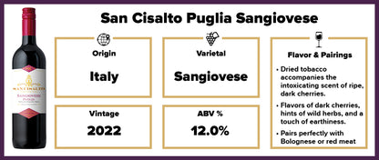 San Cisalto Sangiovese 2022