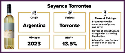 Sayanca Torrontes 2023*