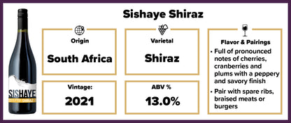 $7.99 Sishaye Shiraz 2021