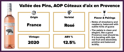 Vallée des Pins, AOP Côteaux d'aix en Provence*