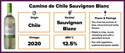 Camino De Chile Sauvignon Blanc 2020