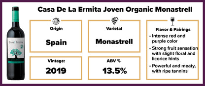 Casa De La Ermita Joven Organic Monastrell