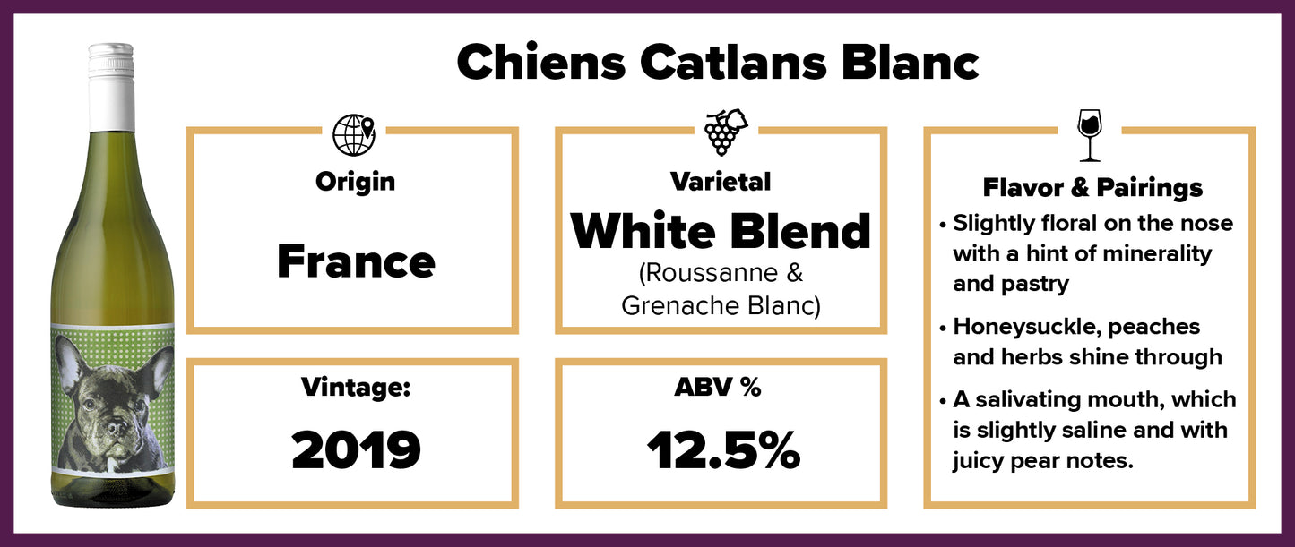 Chiens Catlans Blanc 2019 BP