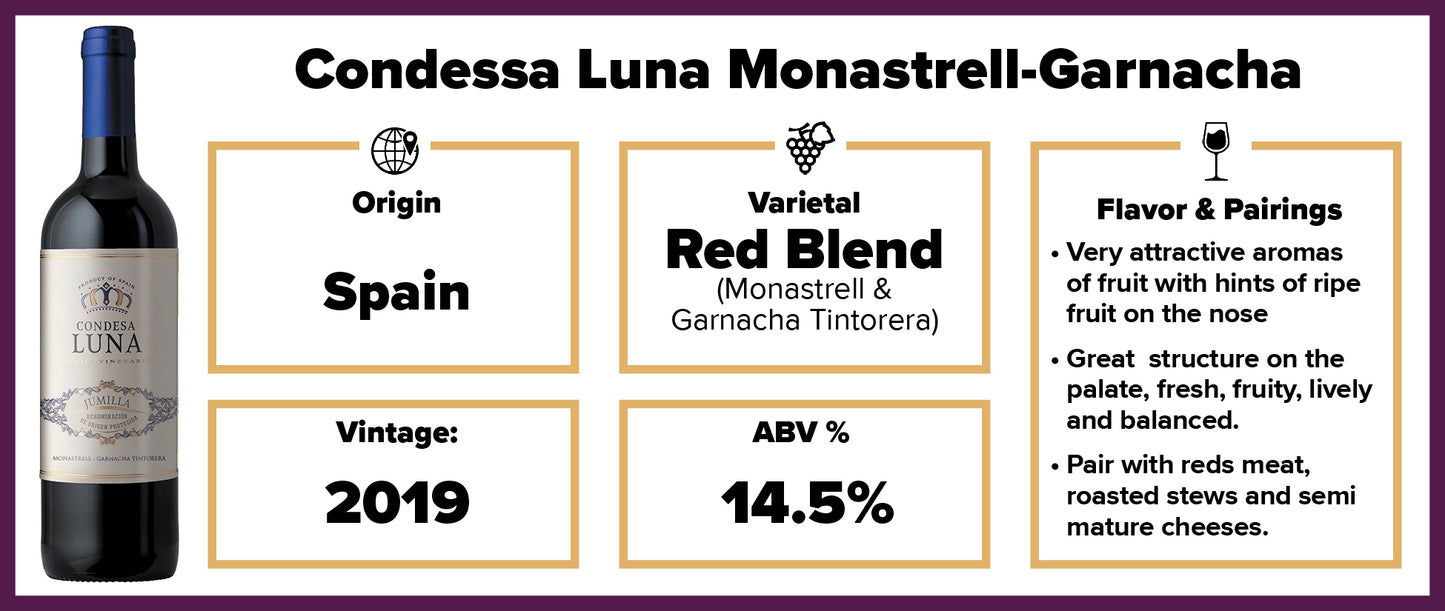 Condessa Luna Monastrell-Garnacha 2019