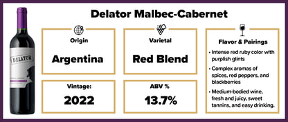 Delator Mendoza Malbec-Cabernet 2022