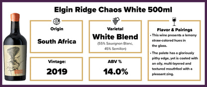 Elgin Ridge Chaos White 2019 500ml