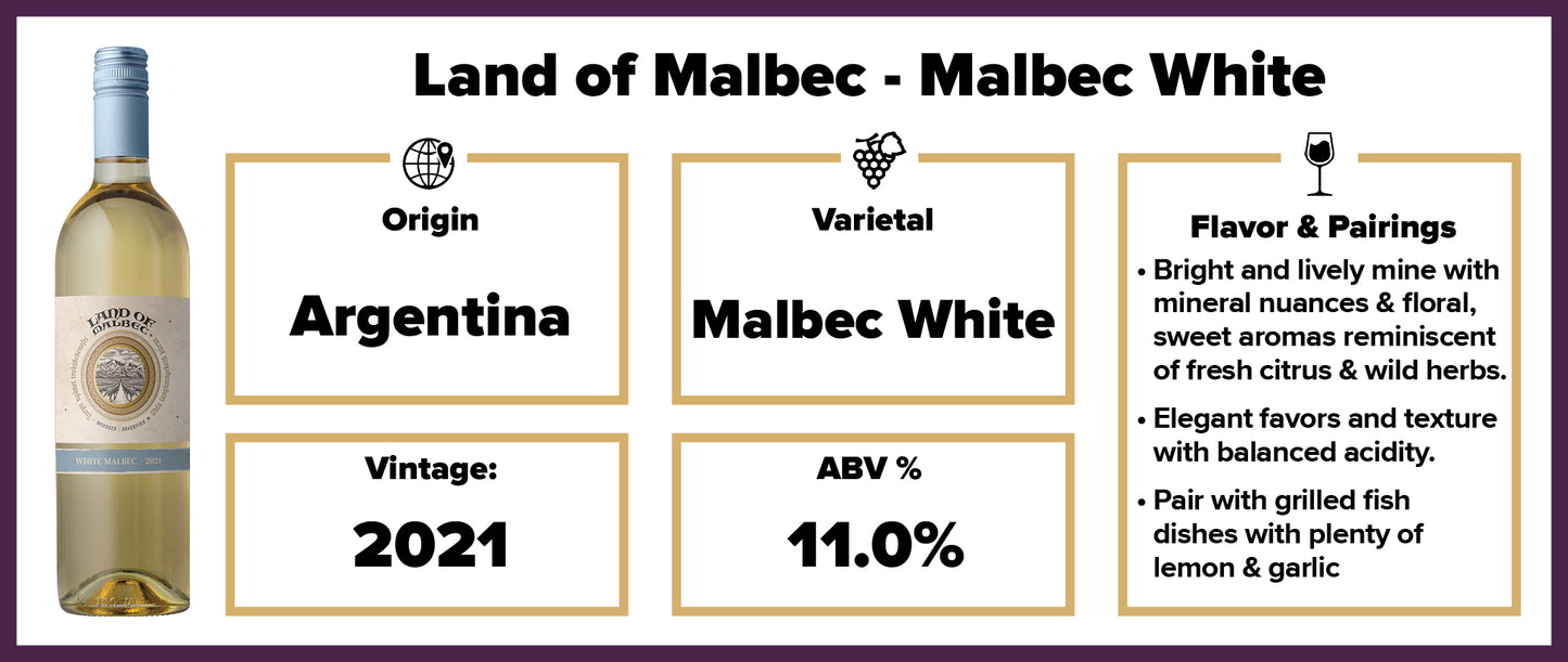 Land of Malbec - White Malbec