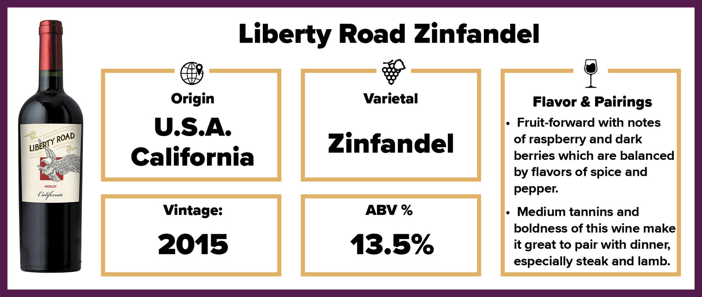 $7 Liberty Road Zinfandel