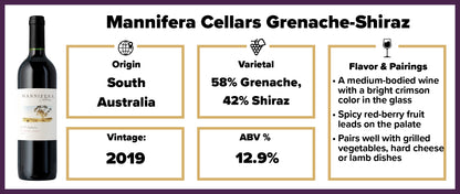 Mannifera Cellars Grenache-Shiraz 2019