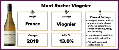 Mont Rocher Viognier 2018 Pays d'Oc