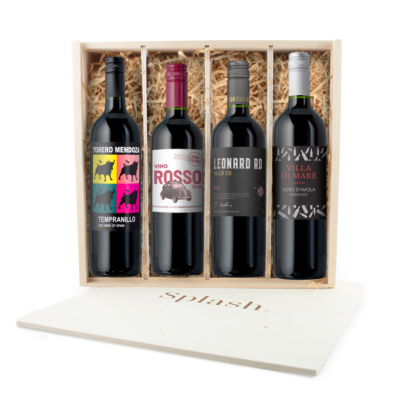 DISCOVERY: Splash Wines Wooden 4-Pack Gift Box