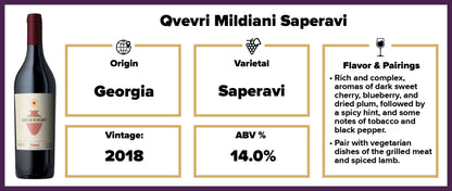 Qvevri Mildiani Saperavi 2018