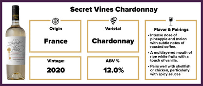 Secret Vines Chardonnay 2020