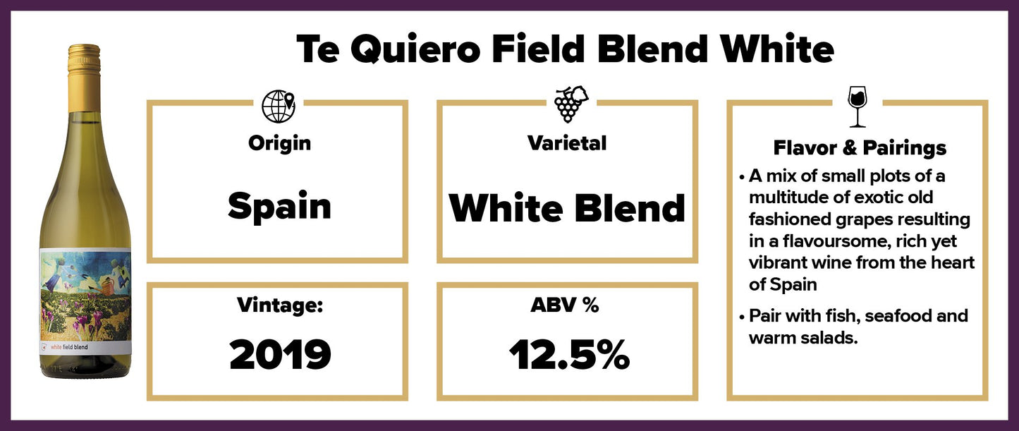 Te Quiero Field Blend White 2019