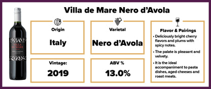 Villa de Mare Nero d'Avola