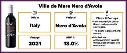 Villa di Mare Sicilia Nero d'Avola 2021