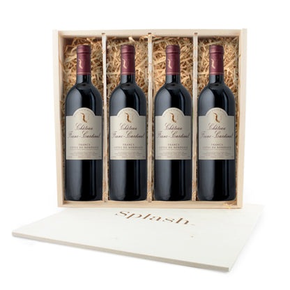 CELLAR: Splash Wines Wooden 4-Pack Gift Box