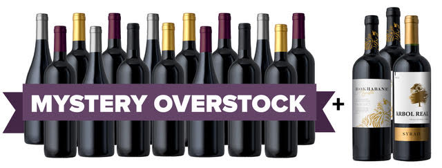 Overstock Week: Mystery Reds 15-Pack + 3 FREE Magnum Bottles