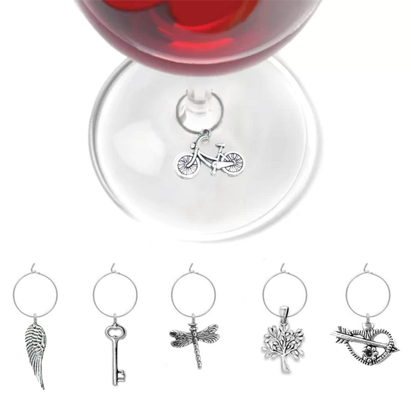 SPECIAL: ADD A Set of 6 Wine Glass Charms