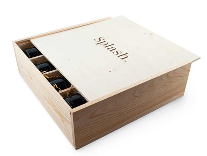 Splash Wines Wood Box Discovery 4-Pack Gift